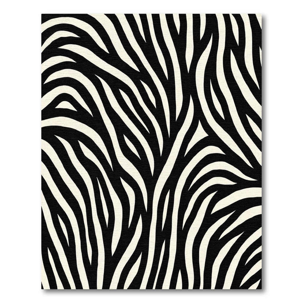 Bold Black Ivory Wavy Stripes Rug
