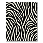 Bold Black Ivory Wavy Stripes Rug