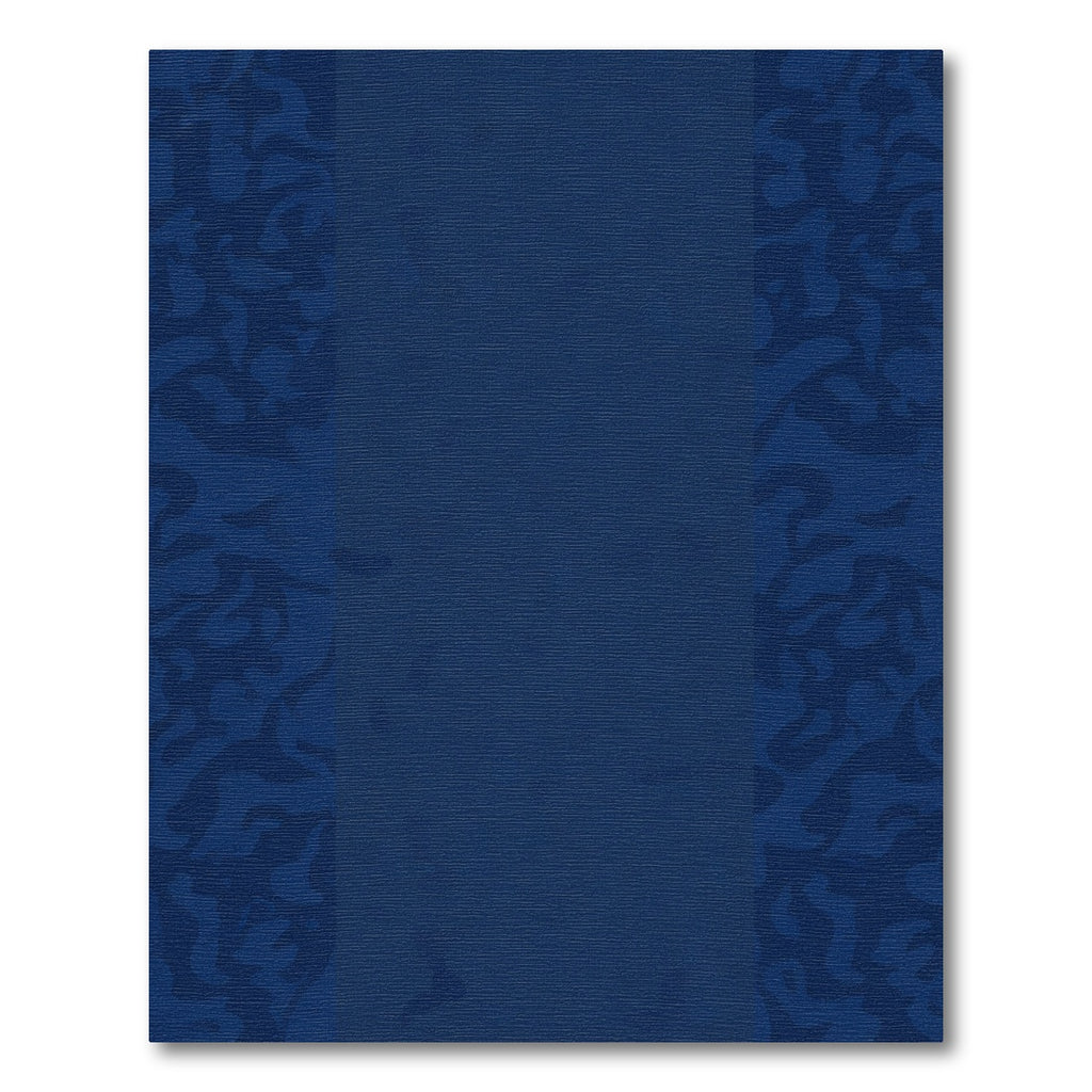 Deep Blue Camo Border Rug