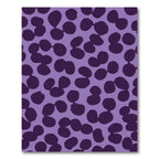 Purple Lavender Abstract Irregular Shapes Rug