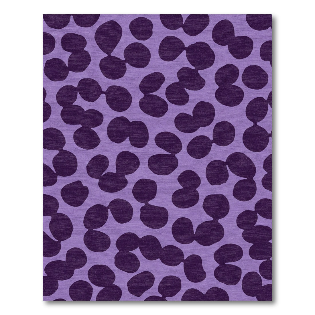 Purple Lavender Abstract Irregular Shapes Rug
