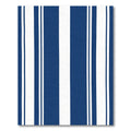Bold Navy White Vertical Stripe Rug