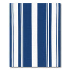 Bold Navy White Vertical Stripe Rug
