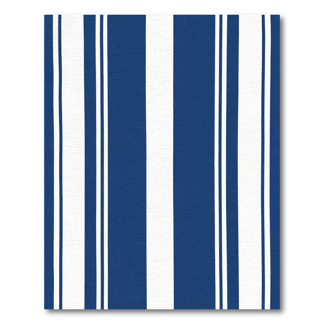 Bold Navy White Vertical Stripe Rug