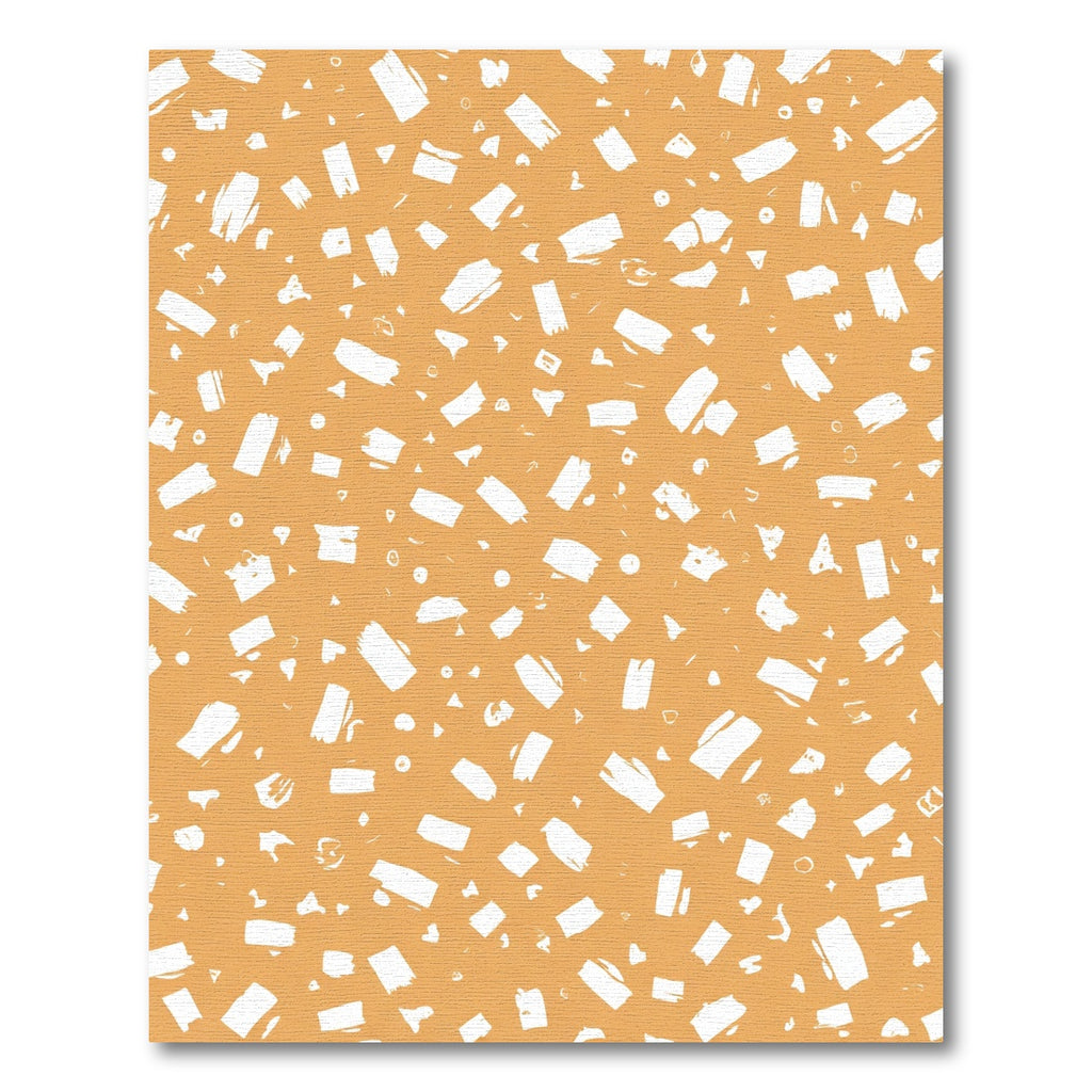 Terracotta White Speckled Brushstroke Rug