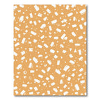 Terracotta White Speckled Brushstroke Rug