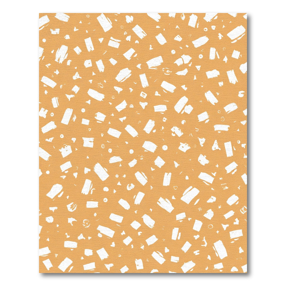 Terracotta White Speckled Brushstroke Rug