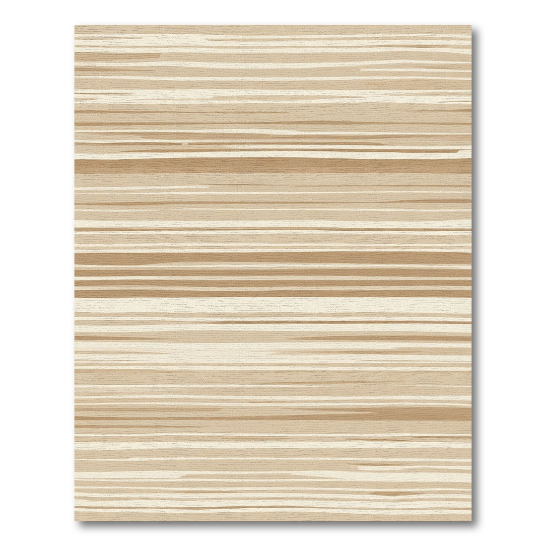Rustic Tan Brushstroke Stripes Rug