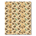 Earthy Speckled Leopard Spots Accents Rug