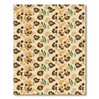 Earthy Speckled Leopard Spots Accents Rug