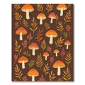 Autumn Mushroom Leafy Meadow Rug