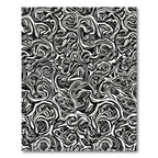 Monochromatic Swirl Abstract Fluidity Rug