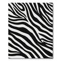 Graphic Black White Animal Tracks Rug