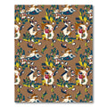 Whimsical Cartoon Creatures Lush Foliage Rug