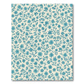 Teal Floral Vine Meadow Rug