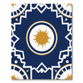 Navajo Medallion Sunburst Blue Rug