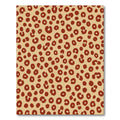Crimson Leopard Spot Scatter Rug