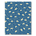 Blue Sea Turtle Swirl Accent Rug