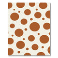 Rustic Copper Polka Dot Pattern Rug
