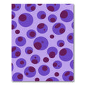 Purple Lavender Polka Dot Circles Rug