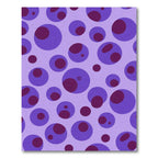 Purple Lavender Polka Dot Circles Rug