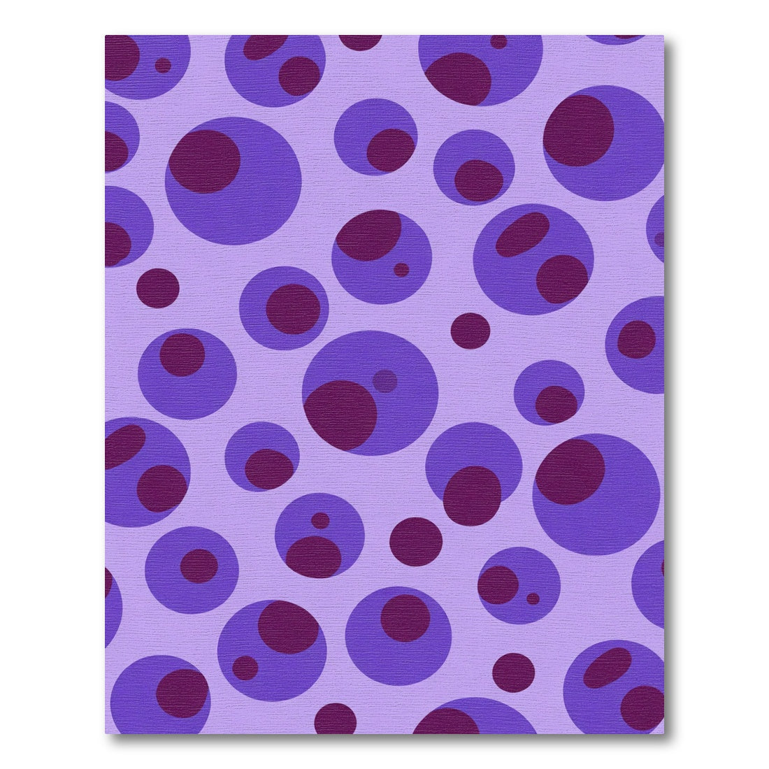 Purple Lavender Polka Dot Circles Rug