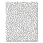 Black White Scattered Dots Rug