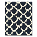 Dark Ivory Jagged Hexagonal Contemporary Rug