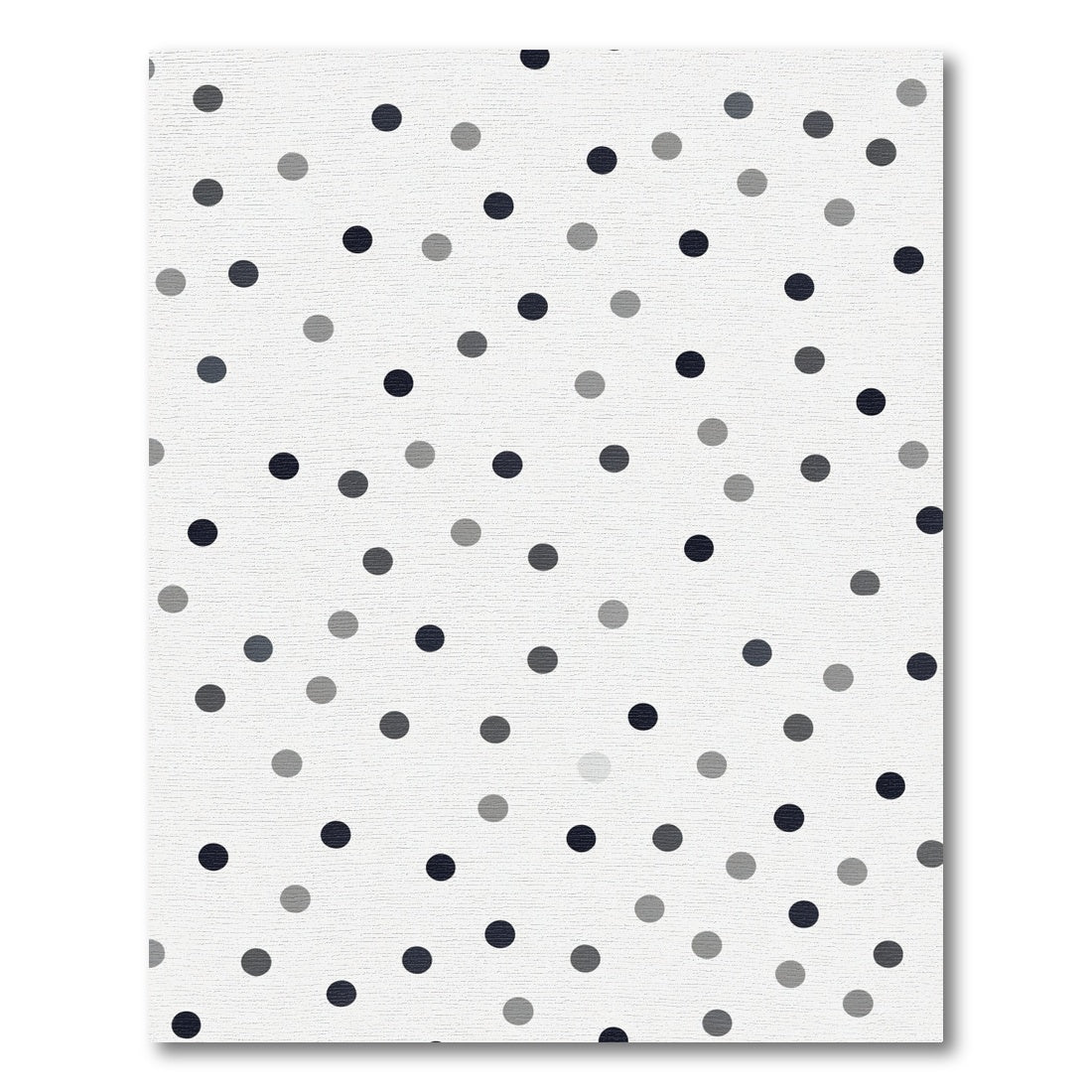 Modern Charcoal Gray Polka Dot Rug