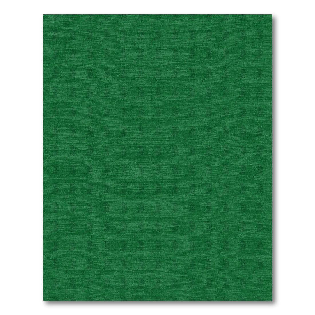 Deep Emerald Repeating Curve Abstraction Rug