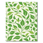 Classic Green Leaf Vine Foliage Rug