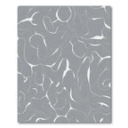 Gray Abstract Swirl Organic Rug