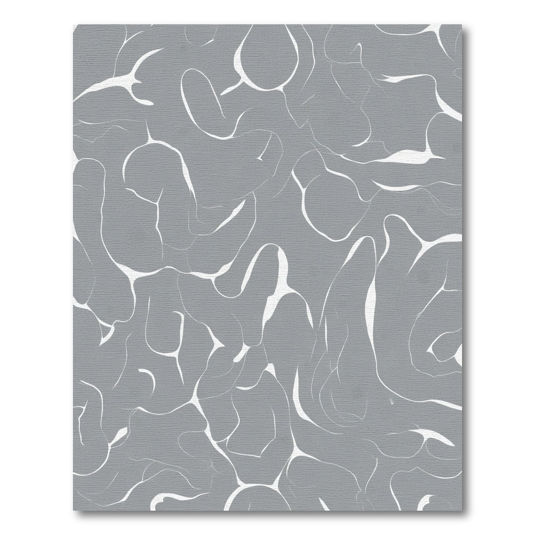 Gray Abstract Swirl Organic Rug