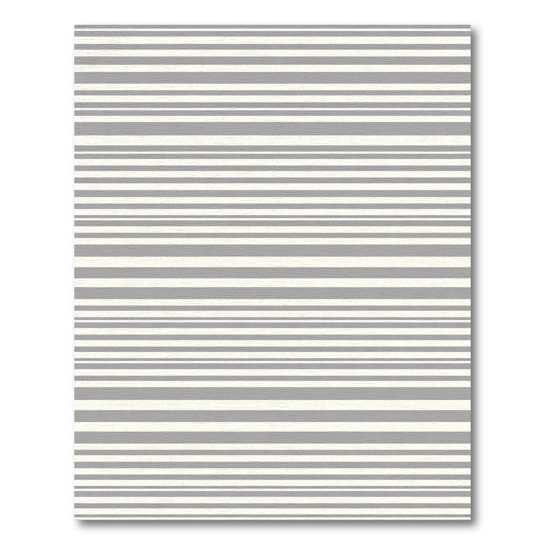 Cream and Gray Subtle Stripe Rug