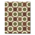 Earth Tones Mid Century Circles Rug