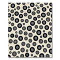 Monochrome Circular Abstract Symbols Rug