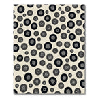 Monochrome Circular Abstract Symbols Rug