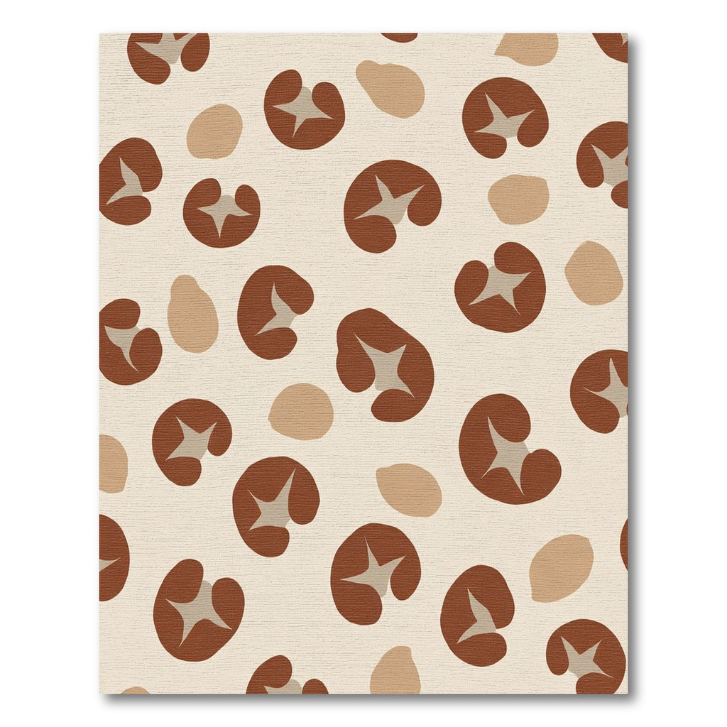 Brown Mushroom Tan Organic Shapes Rug