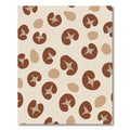 Brown Mushroom Tan Organic Shapes Rug