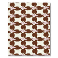 Brown Cream Pink Abstract Interlocking Shapes Rug