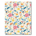 Vintage Pink Yellow Floral Vine Rug