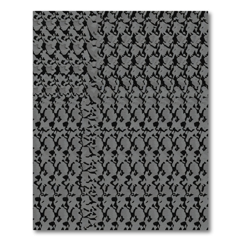 Gray Abstract Organic Texture Rug