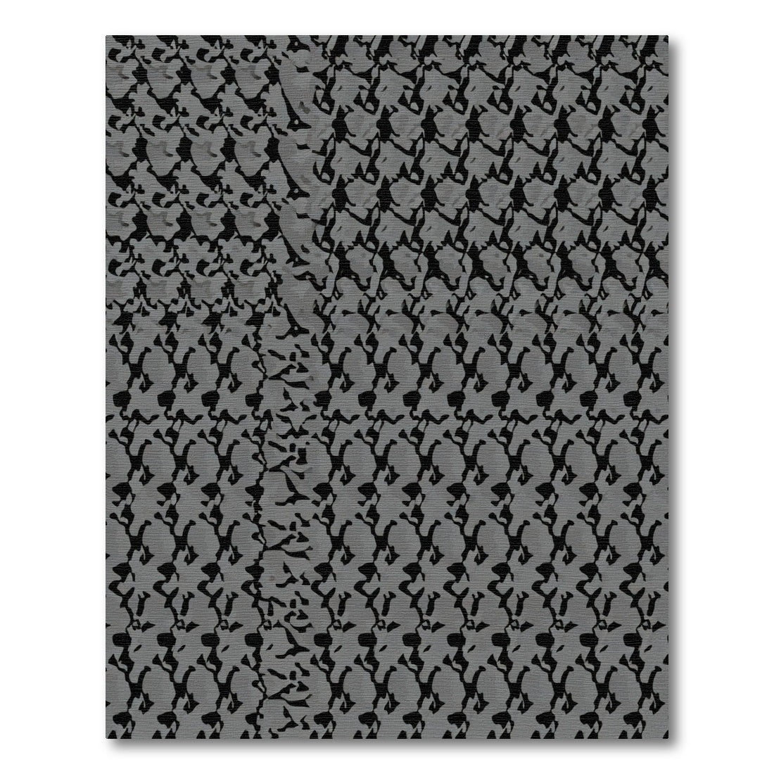 Gray Abstract Organic Texture Rug