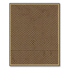 Rich Chocolate Geometric Lattice Rug