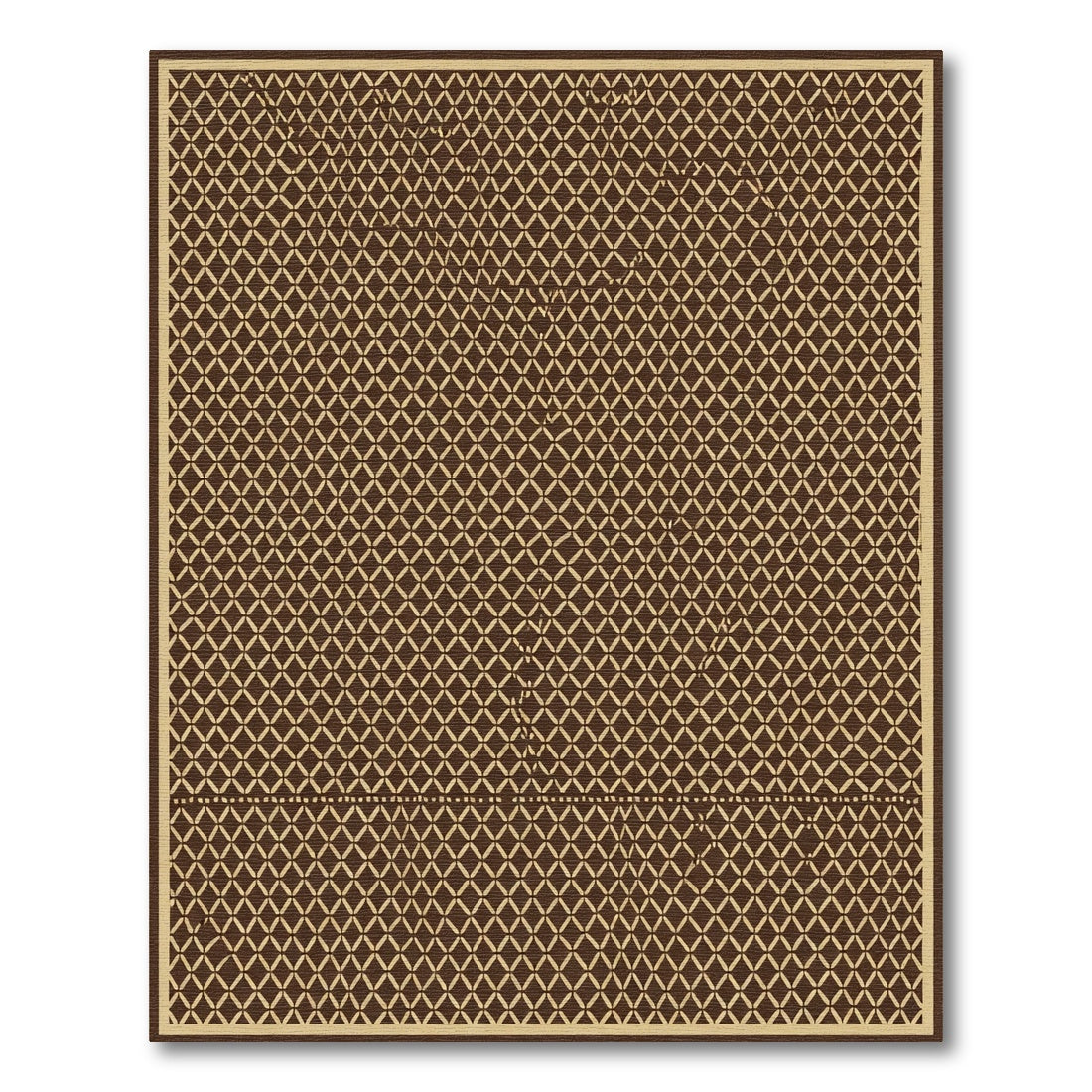 Rich Chocolate Geometric Lattice Rug