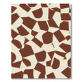 Abstract Brown and Cream Geometric Forms Rug
