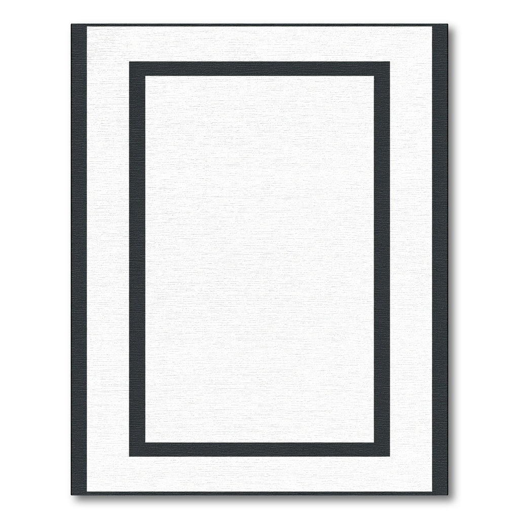 Modern Charcoal Frame Rectangle Rug