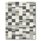 Geometric Blocks Neutral Palette Rug