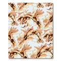 Earthy Abstract Camouflage Organic Shapes Rug
