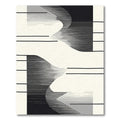 Monochromatic Abstract Curved Stripe Rug